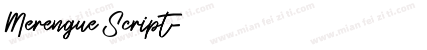 Merengue Script字体转换